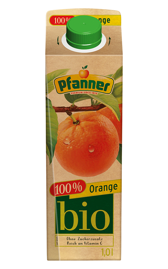 Bio Orangensaft 100% aus Orangensaftkonzentrat – 1 L
