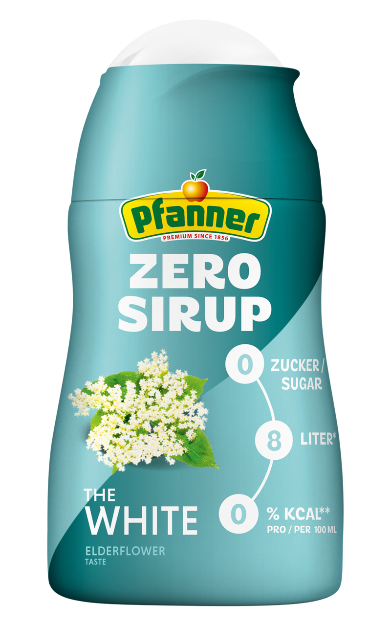 „Der Weiße“ Zitrone-Holunderblüte Zero Sirup