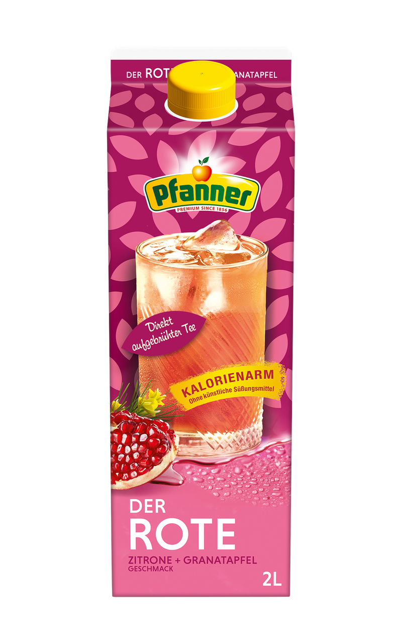 „Der Rote“ Zitrone-Granatapfel kalorienarm – 2 L
