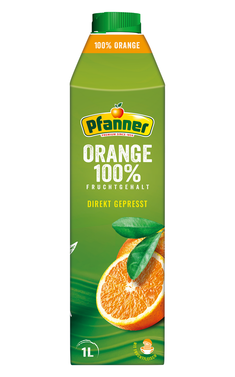Orangensaft Direktsaft mit Fruchtfleisch 100% – 1 L